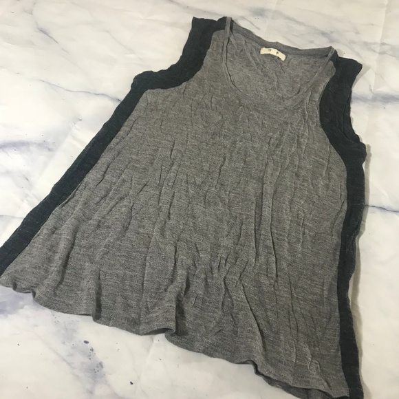 Madewell Grey & Charcoal Anthem Inset Tank Top - Picture 3 of 7